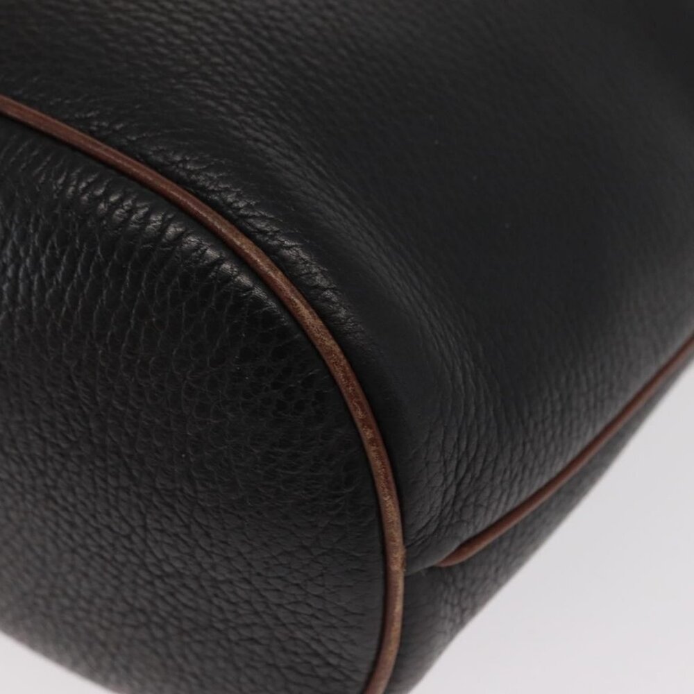 Authentic GUCCI Shoulder Bag Leather Black Gold 001 904 0791 - Picture 5 of 16